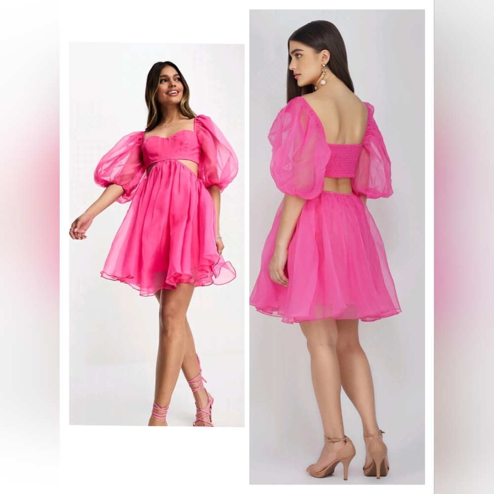 A New Day Vibrant Pink Smocked Top